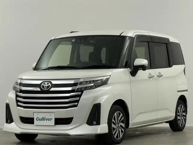 トヨタ ルーミー カスタムG 埼玉県 2022(令4)年 1.2万km パールホワイトⅢ 純正８型ＤＡ　全方位　温シート　両側電動　ＥＴＣ　オートハイビーム コーナーセンサー レーダークルーズコントロール レーンキープアシスト 衝突軽減システム 純正14インチホイール スペアキー