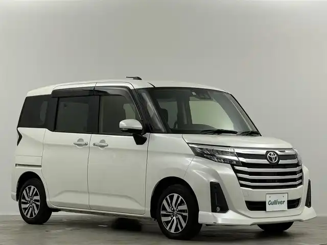 トヨタ ルーミー カスタムG 埼玉県 2022(令4)年 1.2万km パールホワイトⅢ 純正８型ＤＡ　全方位　温シート　両側電動　ＥＴＣ　オートハイビーム コーナーセンサー レーダークルーズコントロール レーンキープアシスト 衝突軽減システム 純正14インチホイール スペアキー