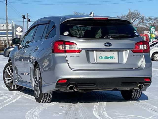 スバル レヴォーグ 1．6GT－S アイサイト 道央・札幌 2014(平26)年 4.4万km アイスシルバーメタリック ４WD/社外SDナビ/SD/DVD/BT/フルセグ/アイサイト/衝突被害軽減ブレーキ/横滑り防止装置/レーダークルーズコントロール/レーンキープアシスト/ヒルスタートアシスト/バックカメラ/ビルトインETC/アイドリングストップ/SI-DRIVE/前席パワーシート/革巻きステアリング/パドルシフト/電動パーキング/プッシュスタート/スマートキー/LEDヘッドライト/オートライト/フォグランプ/電動格納ミラー/ウィンカーミラー/純正フロアマット/ドアバイザー/スペアキー/社外AW付冬タイヤ積込/215/50/R17/2016年/山6mm