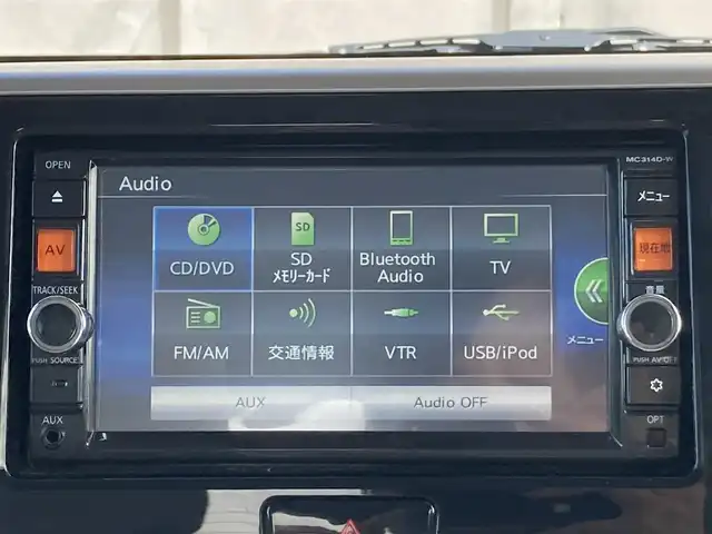 日産 デイズ ルークス X 静岡県 2014(平26)年 5.4万km ブラック 純正7インチナビ(MC314D-W)/　AM FM CD DVD Bluetooth USB AUX/ドライブレコーダー/片側パワースライドドア/スマートキー2本/アイドリングストップ/ハロゲンヘッドライト/ヘッドライトレベライザー/シートバックテーブル/フルセグTV/ETC/アラウンドビューモニター