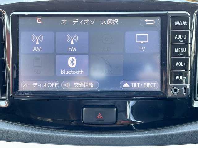 ダイハツ ミラ イース Gf SA 青森県 2016(平28)年 8.6万km プラムブラウンクリスタルマイカ 4WD/SDナビ・ワンセグTV/衝突軽減ブレーキ/横滑り防止機能/スマートキー/プッシュスタート/電格ミラー/ライトレベライザー/ドアバイザー/純正フロアマット/社外14インチアルミ
