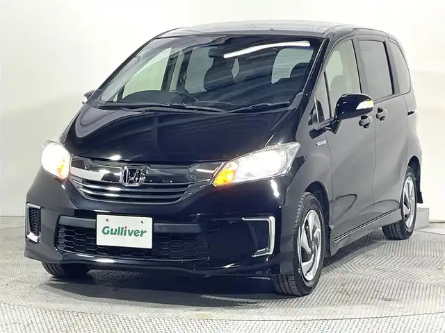 ホンダ フリード ハイブリット ジャストセレクション 大阪府 2014(平26)年 3.8万km プレミアムスパークルブラックパール 純正ナビＴＶ　バックカメラ　両側パワースライドドア　クルーズコントロール　ＥＴＣ　スマートキー　オートライト　オートエアコン　電動ミラー　キセノンライト　ワンオーナー　Ｂｌｕｅｔｏｏｔｈ　ＤＶＤ再生
