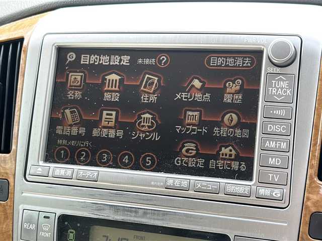 トヨタ アルファード Ｇ AX Lエディション 岐阜県 2006(平18)年 20万km ホワイトパールマイカ ワンオーナー/純正ナビ/DISC/AM/FM/MD/バックモニター/ETC/クルーズコントローラー/レーンキープ/３列シート/ROOMライト/社外AW付スタットレスタイヤ4本車載