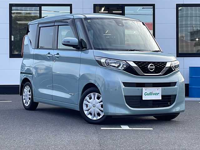 日産 ルークス X 山口県 2020(令2)年 5.8万km ソーダブルーM 9インチ社外SDナビ【AVIC-RQ911】/・フルセグテレビ/・Bluetooth/片側パワースライドドア/アラウンドビューモニター/プロパイロット/・インテリジェント エマージェンシーブレーキ/・踏み間違い衝突防止アシスト/・車線逸脱防止支援システム/・車線逸脱警報/・前方衝突予測警報/・ふらつき警報/・先行車発進お知らせ/ドライブレコーダー/ETC/スマートキー/プッシュスタート/メーカーオプションカラー