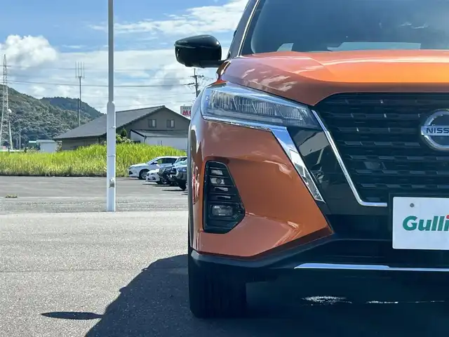 日産 キックス X 鹿児島県 2021(令3)年 6.8万km プレミアムホライズンオレンジ/ピュアブラック 2トーン 純正ナビ/（Bluetooth/CD/DVD/フルセグTV）/アラウンドビューモニター/プロパイロット/LEDヘッドライト/ハーフレザーシート/純正17インチアルミホイール/ブレーキホールド/デジタルインナーミラー/スマートキー/ETC