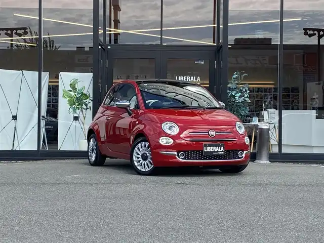 フィアット ５００ ツインエア ラウンジ 福岡県 2019(令1)年 5.5万km ロッソ・オフィチーナ ・ガラスルーフ/・社外メモリナビ/BT/USB/・バックカメラ/・ドライブレコーダー/・フルセグ/・ETC/・純正15AW/・シートリフター
