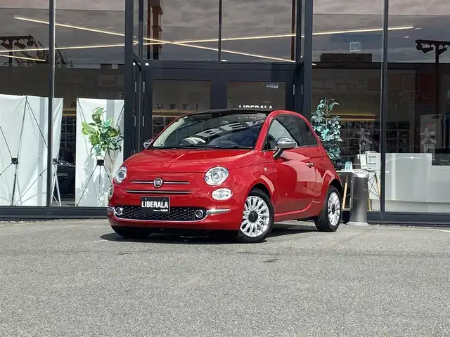 フィアット ５００ ツインエア ラウンジ 福岡県 2019(令1)年 5.5万km ロッソ・オフィチーナ ・ガラスルーフ/・社外メモリナビ/BT/USB/・バックカメラ/・ドライブレコーダー/・フルセグ/・ETC/・純正15AW/・シートリフター