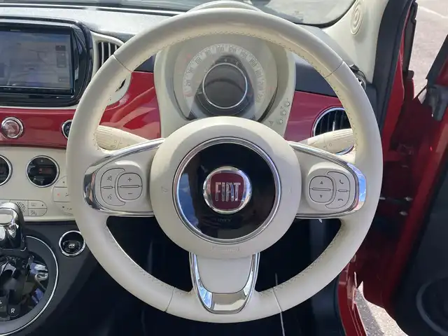 フィアット ５００ ツインエア ラウンジ 福岡県 2019(令1)年 5.5万km ロッソ・オフィチーナ ・ガラスルーフ/・社外メモリナビ/BT/USB/・バックカメラ/・ドライブレコーダー/・フルセグ/・ETC/・純正15AW/・シートリフター