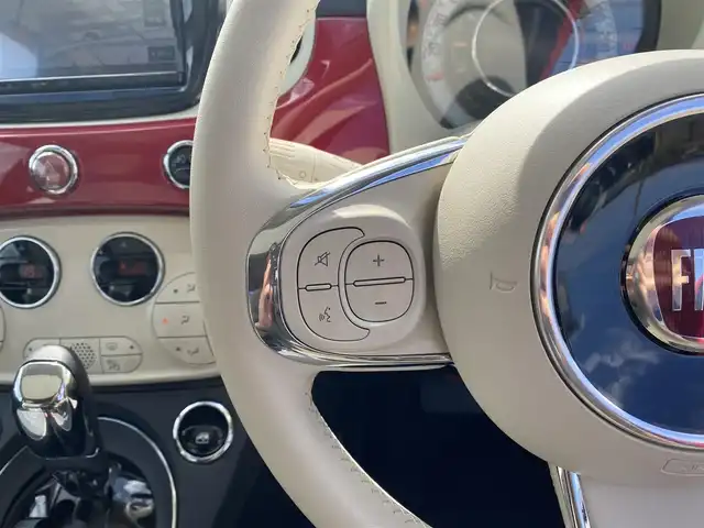 フィアット ５００ ツインエア ラウンジ 福岡県 2019(令1)年 5.5万km ロッソ・オフィチーナ ・ガラスルーフ/・社外メモリナビ/BT/USB/・バックカメラ/・ドライブレコーダー/・フルセグ/・ETC/・純正15AW/・シートリフター