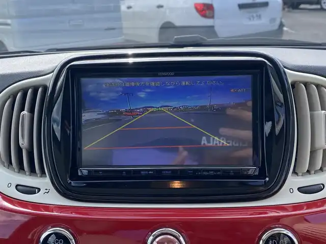 フィアット ５００ ツインエア ラウンジ 福岡県 2019(令1)年 5.5万km ロッソ・オフィチーナ ・ガラスルーフ/・社外メモリナビ/BT/USB/・バックカメラ/・ドライブレコーダー/・フルセグ/・ETC/・純正15AW/・シートリフター