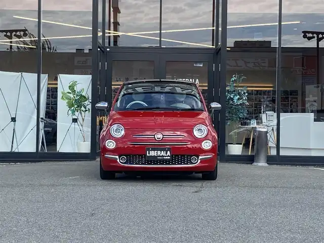 フィアット ５００ ツインエア ラウンジ 福岡県 2019(令1)年 5.5万km ロッソ・オフィチーナ ・ガラスルーフ/・社外メモリナビ/BT/USB/・バックカメラ/・ドライブレコーダー/・フルセグ/・ETC/・純正15AW/・シートリフター