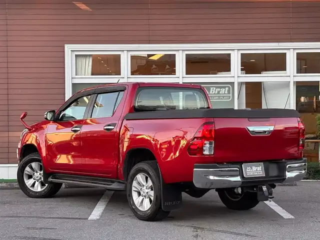 トヨタ ハイラックス Z 栃木県 2018(平30)年 8.9万km クリムゾンスパークレッドM 4WD/純正ベッドライナー/純正ハードトノカバー/純正前席フロアマット(縁高ラバータイプ)/KENWOODナビ(フルセグTV/CD/DVD/AM/FM)/Bluetooth接続/AppleCarPlay/バックカメラ/ヒッチメンバー/クルーズコントロール/オートライト/LEDヘッドライト/フロントフォグランプ/リアフォグランプ/オールオートウィンドウ/電動格納ミラー