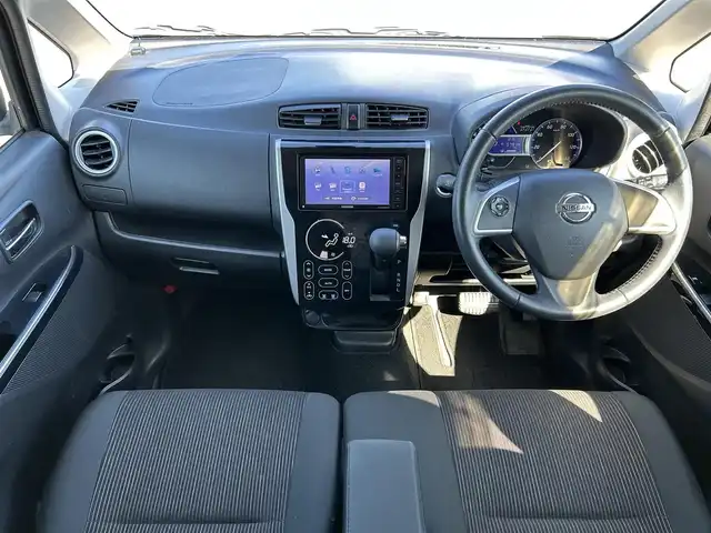 日産 デイズ ハイウェイスターX 鹿児島県 2018(平30)年 6.6万km ブラック 社外ナビ/　　CD/DVD/BT/ワンセグ/全方位カメラ/LEDヘッドライト/純正14インチアルミホイール/アイドリングストップ/オートエアコン/スマートキー/オートマチックハイビーム/横滑り防止装置/レーンキープアシスト