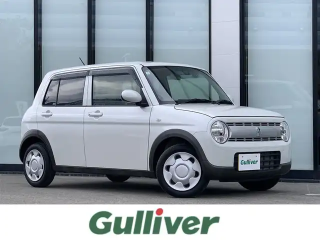 スズキ ラパン G 大阪府 2019(平31)年 0.9万km ピュアホワイトP 【登録時走行距離：8727km】/社外ナビ/   TV/CD/バックモニター/衝突軽減ブレーキ/ドライブレコーダー/横滑り防止装置/プッシュスタート/スマートキー/ワンオーナー