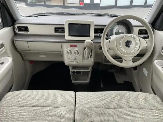 スズキ ラパン G 大阪府 2019(平31)年 0.9万km ピュアホワイトP 【登録時走行距離：8727km】/社外ナビ/   TV/CD/バックモニター/衝突軽減ブレーキ/ドライブレコーダー/横滑り防止装置/プッシュスタート/スマートキー/ワンオーナー