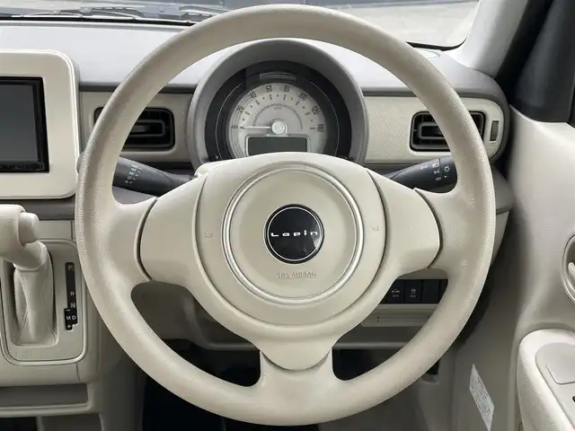 スズキ ラパン G 大阪府 2019(平31)年 0.9万km ピュアホワイトP 【登録時走行距離：8727km】/社外ナビ/   TV/CD/バックモニター/衝突軽減ブレーキ/ドライブレコーダー/横滑り防止装置/プッシュスタート/スマートキー/ワンオーナー