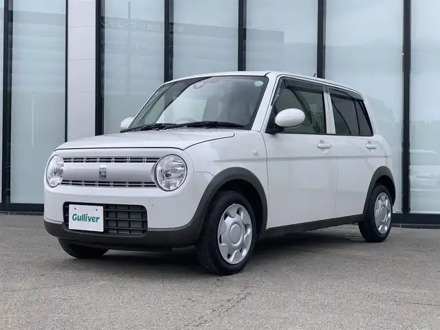 スズキ ラパン G 大阪府 2019(平31)年 0.9万km ピュアホワイトP 【登録時走行距離：8727km】/社外ナビ/   TV/CD/バックモニター/衝突軽減ブレーキ/ドライブレコーダー/横滑り防止装置/プッシュスタート/スマートキー/ワンオーナー