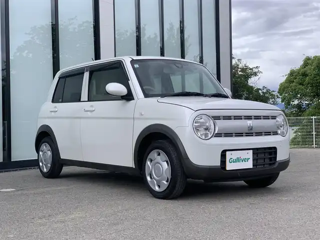 スズキ ラパン G 大阪府 2019(平31)年 0.9万km ピュアホワイトP 【登録時走行距離：8727km】/社外ナビ/   TV/CD/バックモニター/衝突軽減ブレーキ/ドライブレコーダー/横滑り防止装置/プッシュスタート/スマートキー/ワンオーナー