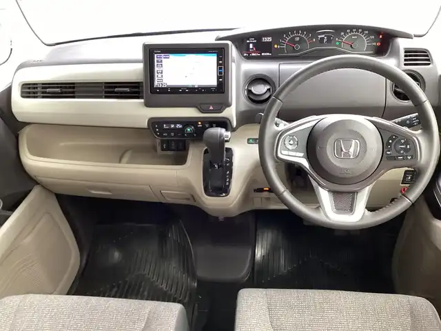 ホンダ Ｎ ＢＯＸ G EX ターボ ホンダセンシング 奈良県 2018(平30)年 5.2万km モーニングミストブルーM /ホンダセンシング/ターボ車/純正ナビ・ＣＤ・ＤＶＤ・ＳＤ・ＢＴ・フルセグＴＶ/バックカメラ/ビルトインＥＴＣ/両側パワースライドドア/ＬＥＤライト/スマートキー×2個/社外14インチＡＷ/パドルシフト/保証書・取扱説明書