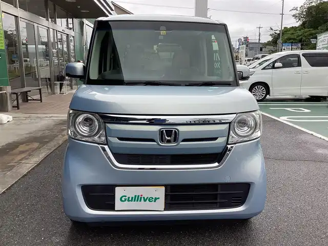 ホンダ Ｎ ＢＯＸ G EX ターボ ホンダセンシング 奈良県 2018(平30)年 5.2万km モーニングミストブルーM /ホンダセンシング/ターボ車/純正ナビ・ＣＤ・ＤＶＤ・ＳＤ・ＢＴ・フルセグＴＶ/バックカメラ/ビルトインＥＴＣ/両側パワースライドドア/ＬＥＤライト/スマートキー×2個/社外14インチＡＷ/パドルシフト/保証書・取扱説明書