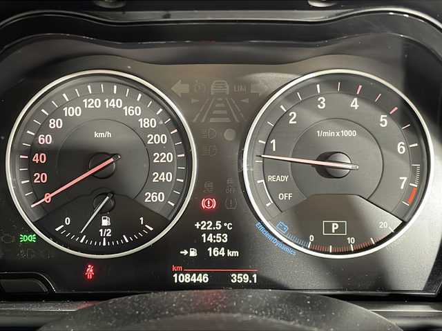 ＢＭＷ １１６ｉ 福岡県 2013(平25)年 10.9万km 紺 ワンオーナー/純正HDDナビ/・AM/FM/CD/DVD/BT/・バックモニター/クルーズコントロール/ハーフレザーシート/キセノンライト/・オートライト/・フォグランプ/ETC/プッシュスタート/スマートキー×2/フロアマット/ドアバイザー