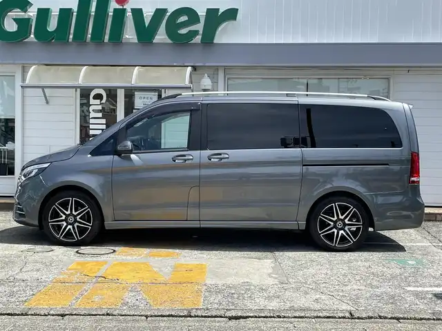 メルセデス・ベンツ Ｖ２２０ d AVG ロング AMGライン 神奈川県 2020(令2)年 1万km グレー 純正10.25インチワイドディスプレイ/　（ナビ機能・Bluetooth・USB）/フルセグTV/AMGライン/レーダーセーフティパッケージ/両側パワースライドドア/パワーバックドア/パノラミックスライディングルーフ/ブルメスターサウンドシステム/本革シート/前席パワーシート/シートヒーター/ミラー型前後ドライブレコーダー/純正19インチAW/LEDヘッドライト/360°カメラ/キーレスゴー×２/取扱説明書