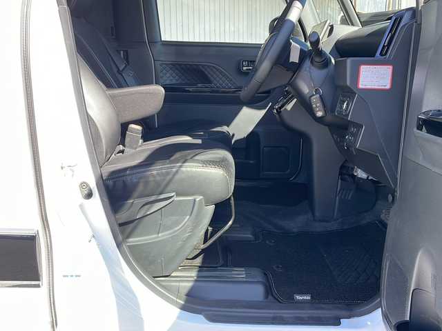 ダイハツ タント カスタム RS 長野県 2022(令4)年 2.7万km ブラックマイカメタリック/シャイニングホワイトパール ４WD/純正９型メモリナビフルセグTV/バックカメラ/ビルトインETC/両側パワースライドドア/ハーフレザーシート/純正15インチアルミ/シートヒーター /レーンキープアシスト/オートハイビーム/ワンオーナー /保証書・取説/スペアキー