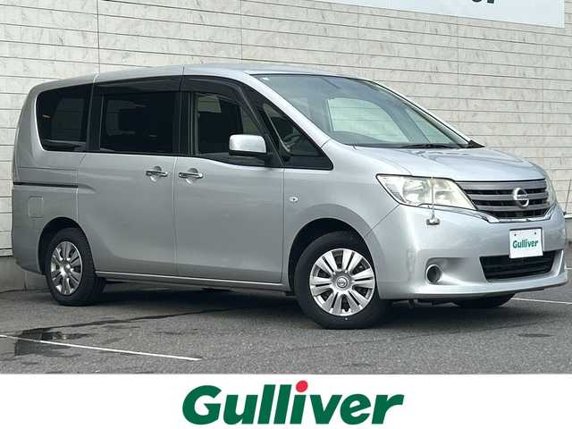 日産 セレナ 20S 茨城県 2012(平24)年 2.7万km ブリリアントシルバー 純正メモリナビ【MM312D-W】/(地デジTV・CD・DVD・BT・ラジオ再生)/両側スライドドア/ETC/オートライト/リモコンキー