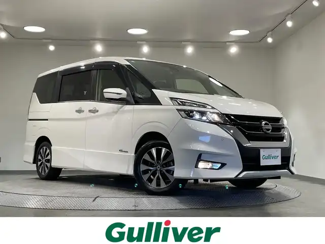 日産 セレナ ハイウェイスターVセレクションⅡ 愛知県 2018(平30)年 3.6万km ブリリアントホワイトパール 純正１０インチナビ(MM518D-L)/（Bluetooth/フルセグTV/SD/FM/AM/CD・DVD再生）/アラウンドビューモニター　/パーキングアシスト　/両側電動スライドドア（ハンズフリー機能有）/衝突軽減ブレーキ　/ビルトインＥＴＣ　/クルーズコントロール　/ソナー　/アイドリングストップ/純正フロアマット　/ＬＥＤヘッドライト　/車線逸脱警報　/ドライブレコーダー/アクセサリーソケット/後席サンシェード/ISOFIX/フォグランプ