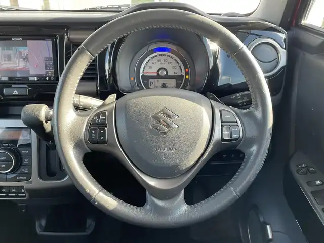 スズキ ハスラー Jスタイル Ⅱ ターボ 道央・札幌 2016(平28)年 7.7万km フェニックスレッドパール/ブルーイッシュブラックパール ・フルタイム4WD/・ターボ/・社外ナビ(DVD&CD&BT&フルセグ）/・ナビ連動ドライブレコーダー/・バックモニター/・ETC/・社外ショックアブソーバー/・HIDヘッドライト/・フォグランプ/・電動格納ミラー/・ウインカーミラー/・イモビライザー/・ESP/・純正ドアバイザー/・フルオートエアコン/・クルーズコントロール/・シートヒーター