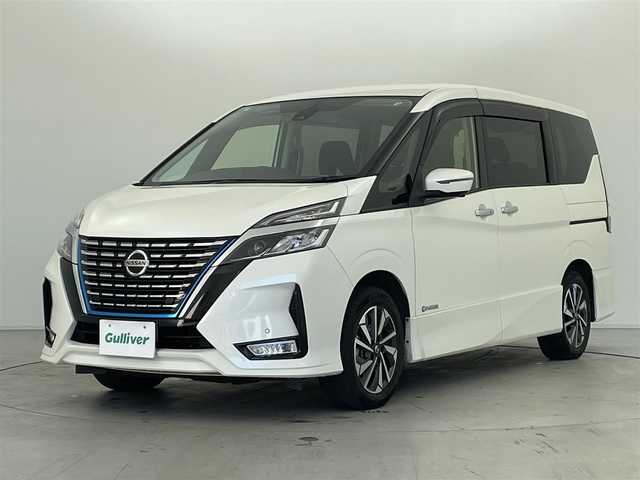 日産 セレナ e－パワー ハイウェイスター V 群馬県 2020(令2)年 6.3万km ブリリアントホワイトパール 純正10インチナビ/AM/FM/CD/DVD/Blu-ray/BT/フルセグ/純正フリップダウンモニター/アラウンドビューモニター/ビルトインETC/純正ドライブレコーダー/プロパイロット/パーキングアシスト/ハンズフリー両側パワースライドドア/電動パーキングブレーキ/オートブレーキホールド/スマートキー/プッシュスタート/LEDヘッドライト