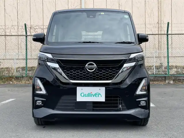 日産 ルークス HWS Gターボ プロパイロットED 東京都 2022(令4)年 5.4万km ブラック 純正9型ナビ/アラウンドビューモニター/エマージェンシーブレーキ/車線逸脱警報/ソナー/プロパイロット/ETC/アイドリングストップ/ドライブレコーダー/ステアリングスイッチ/LEDヘッドライト/両側パワースライドドア