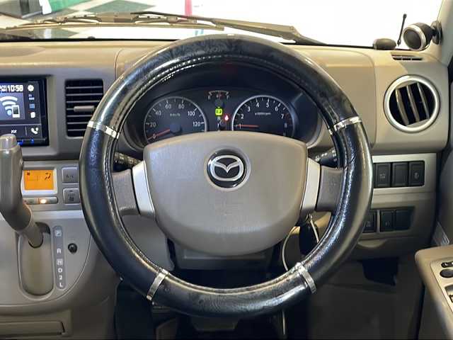 マツダ スクラム ワゴン PZターボ スペシャルパッケージ 福井県 2014(平26)年 14.6万km ブルーイッシュブラックパール3 社外ディスプレイオーディオ/ETC/両側パワースライドドア/エンジンスターター/リモコンキー/LEDヘッドライト/LEDフォグランプ/純正AW/リヤヒーター/オートステップ/電動格納ミラー