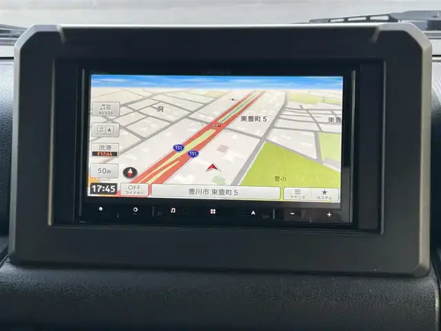 スズキ ジムニー シエラ JC 愛知県 2023(令5)年 1万km ブルーイッシュブラックパール3 社外メモリナビ/フルセグテレビ/バックカメラ/Bluetooth/アイドリングストップ/ウィンカーミラー/クルーズコントロール/ドアバイザー/プッシュスタート/ETC/衝突軽減ブレーキ/レーンキープ