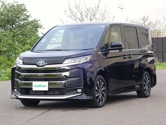トヨタ ノア ハイブリッド S－Z 山形県 2025(令7)年 0.1万km アティチュードブラックマイカ プリクラッシュセーフティ/純正ディスプレイオーディオ/　　【BT】/バックカメラ/両側パワースライドドア/レーダークルーズコントロール/LEDオートヘッドライト/ハーフレザーシート/シートヒーター/純正17インチアルミホイール/コーナーセンサー/アイドリングストップ/ステアリングスイッチ/電動格納ウィンカーミラー/WAC/スマートキー