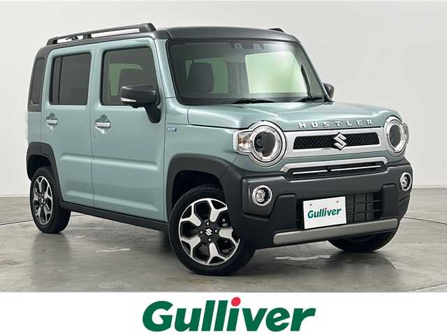 スズキ ハスラー Jスタイル Ⅱ 群馬県 2024(令6)年 0.5万km オフブルーメタリック/ガンメタリック2トーンルーフ 純正９型ナビ　全周囲カメラ　前席シートヒーター　ＬＥＤヘッドライト・フォグ　オートマチックハイビーム　アダプティブクルーズコントロール　衝突被害軽減ブレーキ　レーンアシスト　スマートキー　禁煙車