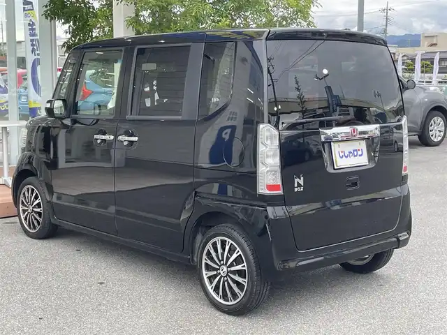 ホンダ Ｎ ＢＯＸ G ターボ Lパッケージ 山梨県 2015(平27)年 8.8万km スマートブラック (株)IDOMが運営する【じしゃロン甲府店】の自社ローン専用車両になります。/こちらは現金またはオートローンご利用時の価格です。自社ローンご希望の方は別途その旨お申付け下さい/〇ターボ/〇pioneerメモリーナビ/（AVIC-RZ09）/〇フルセグTV/DVD/BT接続/〇バックカメラ/〇ドライブレコーダー/〇ETC/〇片側パワースライドドア/〇純正フロアマット