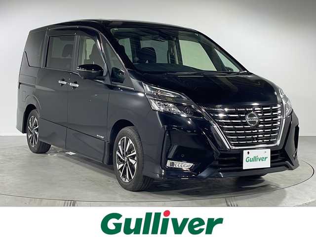 日産 セレナ ハイウェイスター V 福岡県 2020(令2)年 2.4万km ダイヤモンドブラック ・プッシュスタート/・スマートキー/・スマートキー1本/・プロパイロット/・ビルトインETC/・クリアランスソナー/・LEDヘッドライト/・両側パワースライドドア/・パーキングアシスト/・ACC/・コーナーセンサー/・フリップダウン/・アイドリングストップ/・横滑り防止システム/・ABS/・16インチ純正ホイール/・全方位カメラ/・純正ナビ/・Bカメラ