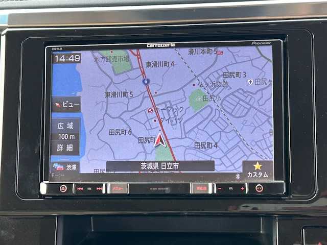 トヨタ アルファード G 茨城県 2015(平27)年 5.9万km ラグジュアリーホワイトパールクリスタルシャインガラスフレーク 社外ナビ /（BT/AM/FM/フルセグTV）/４ＷＤ　/クルーズコントロール追尾あり/ＥＴＣ　/両側パワースライドドア　/メモリー付きパワーシート　/コーナーセンサー前後　/ＬＥＤライト　/オットマン　/アイドリングストップ　/スマートキー/純正ＡＷ　