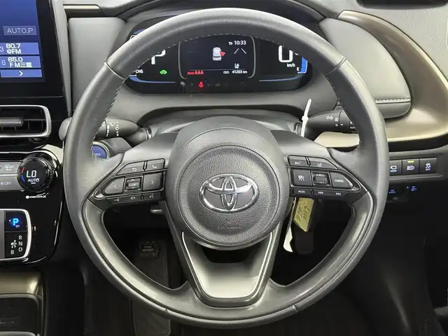 トヨタ アクア Z 愛知県 2021(令3)年 4.2万km プラチナホワイトパールマイカ トヨタセーフティセンス/　・プリクラッシュセーフティ/　・検知機能付衝突回避支援タイプ/　・レーントレーシングアシスト/　・レーダークルーズコントロール/　・オートマチックハイビーム/　・ロードサインアシスト/純正10.5インチナビ/　（Bluetooth/AM/FM/Apple CarPlay/Android Aute/USB）/全方位カメラ/ヘッドアップディスプレイ/アドバンスパーク/コーナーセンサー/レーンキープアシスト/オートライト/LEDヘッドライト/LEDフォグランプ/ドライブレコーダー/AC100V/ETC/純正AW/社外フロアマット/プッシュスタート/スマートキー/スペアキー