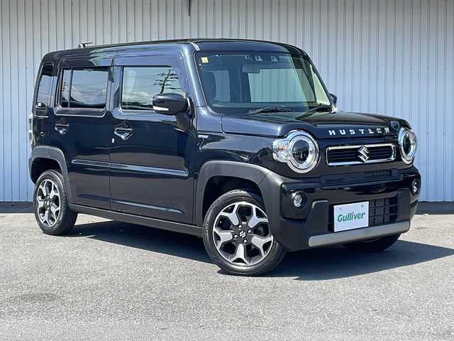 スズキ ハスラー HYBRID X ターボ 長野県 2020(令2)年 3.9万km ブルーイッシュブラックパール3 デュアルカメラブレーキサポート/メモリナビフルセグTV/バックカメラ/ETC/純正１５インチアルミ/コーナーセンサー /シートヒーター /LEDヘッドライト/スマートキー/保証書