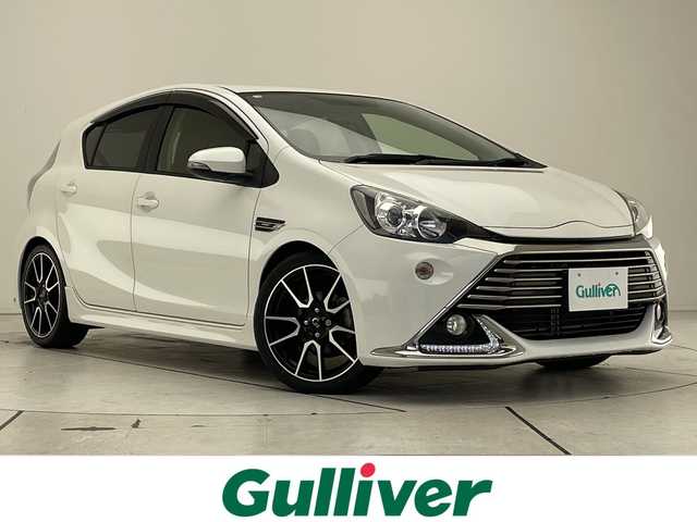 トヨタ アクア G G’s 愛知県 2014(平26)年 3.7万km ライムホワイトパールクリスタルシャイン オーディオ/シートヒーター/オートエアコン/純正アルミホイール/LEDヘッドライト/スマートキー/プッシュスタート