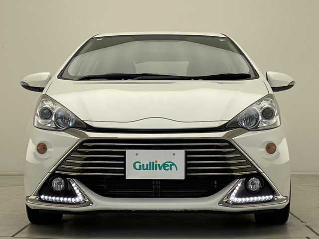 トヨタ アクア G G’s 愛知県 2014(平26)年 3.7万km ライムホワイトパールクリスタルシャイン オーディオ/シートヒーター/オートエアコン/純正アルミホイール/LEDヘッドライト/スマートキー/プッシュスタート