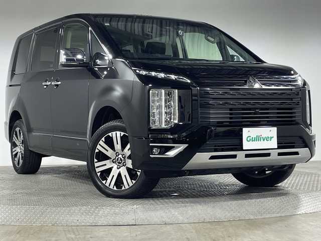三菱 デリカＤ：５ P 神奈川県 2024(令6)年 2.3万km アメジストブラック 4WD/ディーゼルターボ/社外10.1型フローティングSDナビゲーション【AVN-HSO1F】/フルセグ　Bluetooth　SD　CD DVD　USB　HDMI　AppleCarPlay/両側電動スライドドア/パワーバックドア/e-Assist /FCM衝突軽減ブレーキシステム/LDW車線逸脱警報システム/レーダークルーズコントロール/オートマチックハイビーム/誤発進抑制機能/後側方車両検知警報システム/後退時車両検知警報システム/オートステップ＆ゴー/革巻きステアリング/パドルシフト/ステアリングスイッチ/ステアリングヒーター/運転席パワーシート/前席シートヒーター/2列目ベンチシート/電動パーキングブレーキ/オートブレーキホールド/社外前後ドライブレコーダー/プッシュスタート/スマートキー/LEDヘッドランプ/LEDポジションランプ/オートライト/フロントフォグランプ/純正18インチアルミホイール/