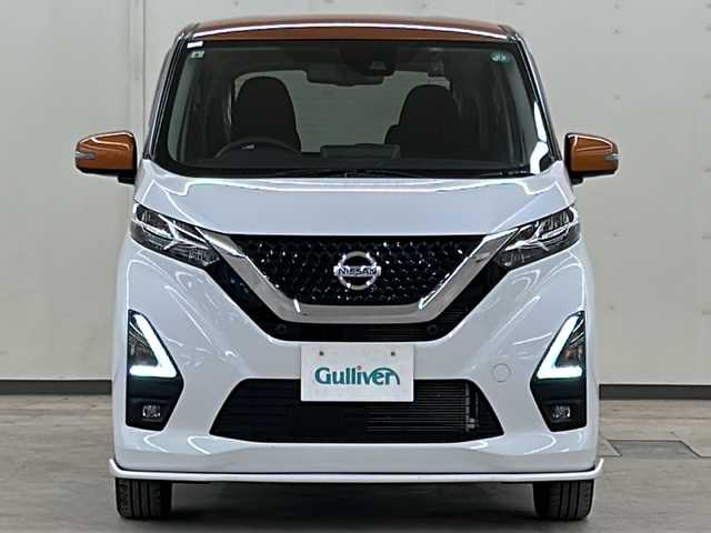 日産 デイズ HWS G ターボ プロパイロットED 道央・札幌 2021(令3)年 1.6万km プレミアムサンシャインオレンジメタリック/シルキーホワイト /4WD//純正ナビ【フルセグ、BT、CD、DVD、USB、AUX】//純正15インチアルミホイール//純正フロアマット//社外エアロ//プロパイロット//クルーズコントロール//前席シートヒーター//アイドリングストップ//オートライト//フォグランプ//LED//ETC//バックカメラ//アラウンドビュー//スペアキー