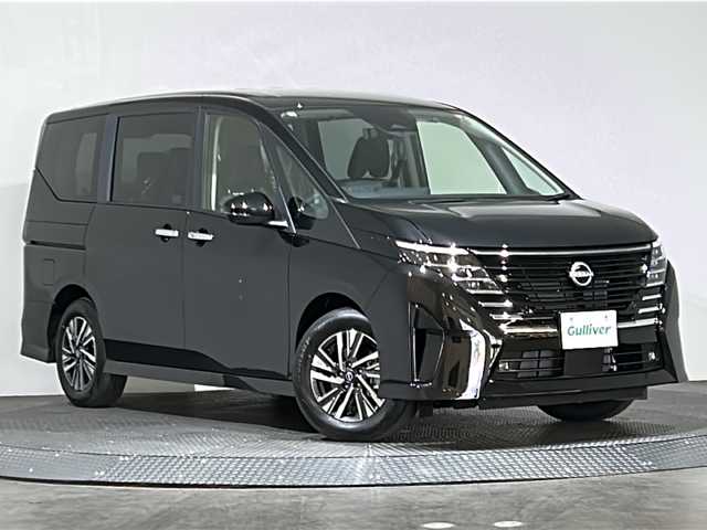 日産 セレナ ハイウェイスター V 愛媛県 2025(令7)年 0.1万km未満 ダイヤモンドブラック １２，３インチ純正ディスプレイオーディオ　アラウンドビューモニター　デジタルインナーミラー　ハンズフリーオートスライドドア　デジタルインナーミラ　ＨＤＭＩ　２．０ＥＴＣ　ワイヤレス充電