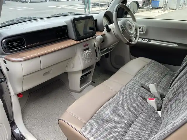 スズキ ラパン ＬＣ X 滋賀県 2022(令4)年 1.2万km アーバンブラウンパールメタリック/ソフトベージュ2トーン 純正ディスプレイオーディオ/Ｂｌｕｅｔｏｏｔｈ/バックカメラ/ハーフレザーシート/シートヒーター/ＬＥＤライト/デュアルカメラブレーキサポート/リアソナー/アイドリングストップ/革巻ステアリング/スマートキー/電動格納ミラー/ステアリングスイッチ