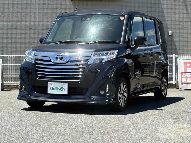 トヨタ ルーミー カスタムG 山口県 2020(令2)年 4.9万km ブラックマイカメタリック ワンオーナー /両側パワースライドドア/SDナビ フルセグTV CD DVD BT/全周囲カメラ/ビルトイン ETC/クルーズコントロール/モデリスタ ロッドホルダー/コーナーセンサー/衝突被害軽減ブレーキ/レーンアシスト/オートマチックハイビーム/スマートキー 2個/LEDオートヘッドライト/フォグライト/ステアリングリモコン/横滑り防止/保証書 取説 ナビ取説