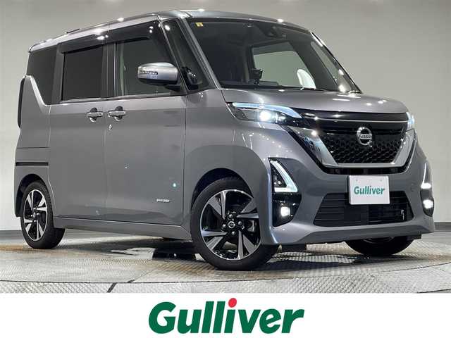日産 ルークス HWS Gターボ プロパイロットED 愛知県 2020(令2)年 5.3万km チタニウムグレーメタリック 純正９インチナビ（登録時地図SDなし）/（Bluetooth/フルセグTV/SD/CD・DVD再生)/プロパイロット　/アラウンドビューモニター　/エマージェンシーブレーキ　/両側パワースライドドア　/ビルトインＥＴＣ　/車線逸脱警報　/先行車発進お知らせ/コーナーセンサー　/ドライブレコーダー/ＵＳＢ接続　/アイドリングストップ/ＬＥＤヘッドライト　/LEDフォグランプ/プッシュスタート/　　-スマートキー/後席サンバイザー