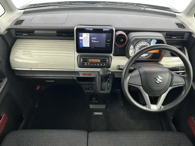 スズキ スペーシア HYBRID X 群馬県 2018(平30)年 3.6万km オフブルーM 社外ナビ　両側パワースライドドア　衝突軽減システム　レーンアシスト　障害物センサー　横滑り防止　アイドリングストップ　ドライブレコーダー　シートヒーター　スマートキー　プッシュスタート　禁煙車